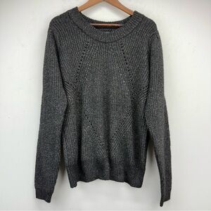 Maurices size XL Women’s Gray Black Summit Long Sleeve Pullover Sweater NWT